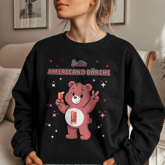 Lustiges Sweatshirt Sauf Bärchi Americano Bärchi 1