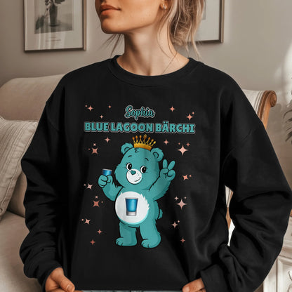 Sweatshirt Saufbärchi Blue Lagoon Bärchi perfekt für den JGA und Party 1