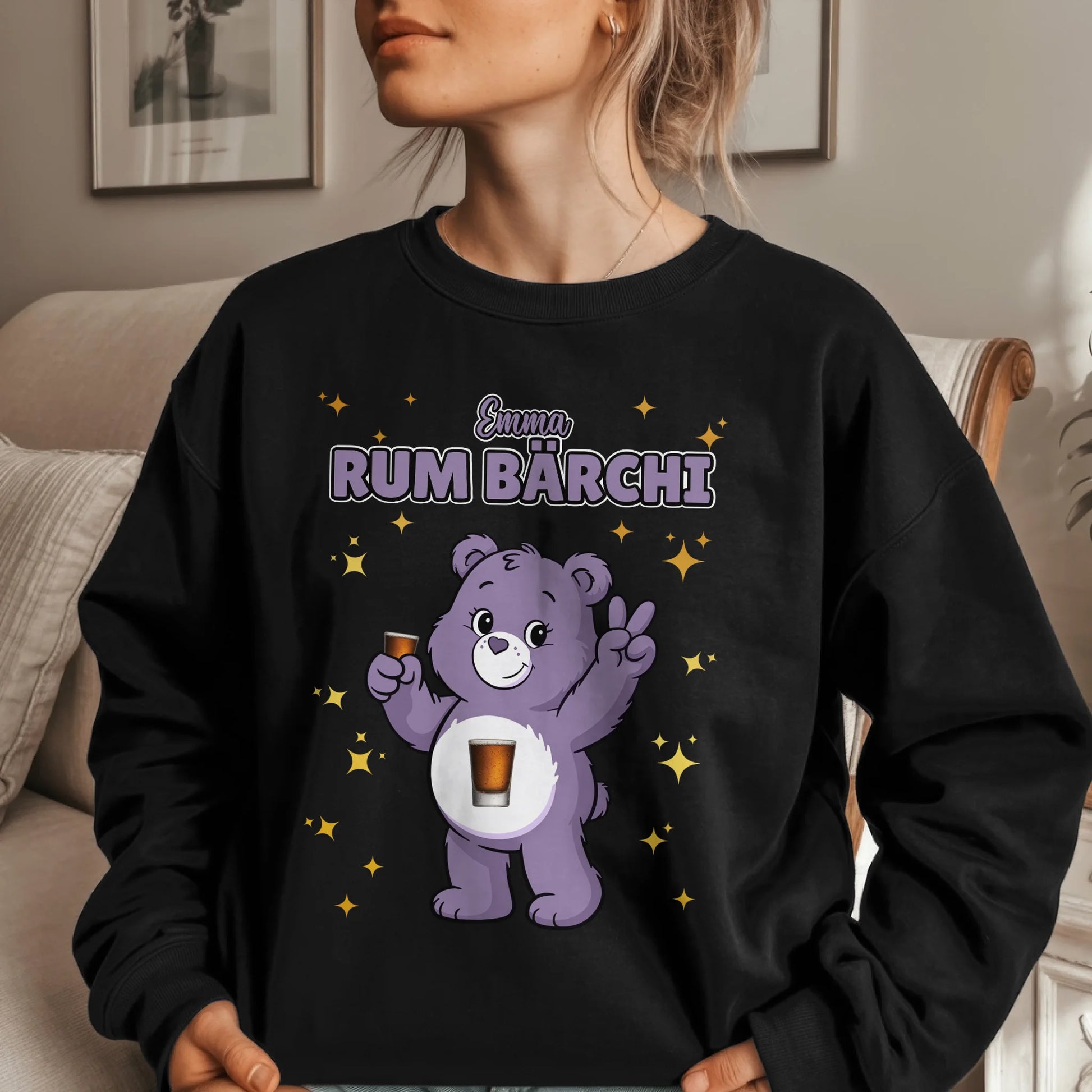 Sweatshirt Saufbärchi Rum Bärchi Sauf Bärchi Lustiges Sweatshirt für JGA 1