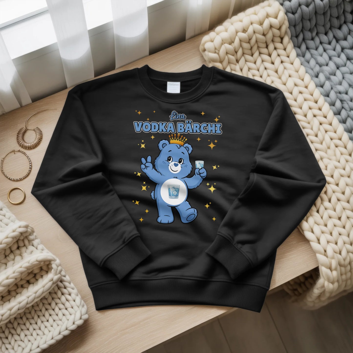 Sweatshirt Saufbärchi Vodka Bärchi perfekt für den JGA und Party 3