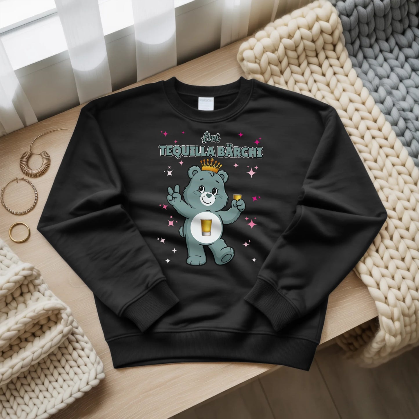 Sweatshirt Saufbärchi Tequilla Bärchi für Party und JGA 3