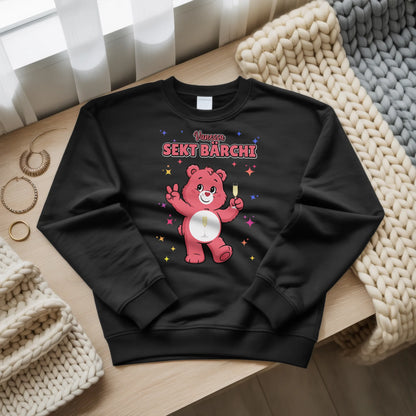 Sweatshirt Saufbärchi Sekt Bärchi perfekt für den JGA und Party 3