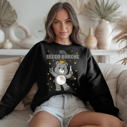Sweatshirt Sauf Bärchi Secco Bärchi Saufbärchi Sweatshirt für JGA und Party 2
