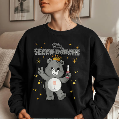 Sweatshirt Sauf Bärchi Secco Bärchi Saufbärchi Sweatshirt für JGA und Party 1