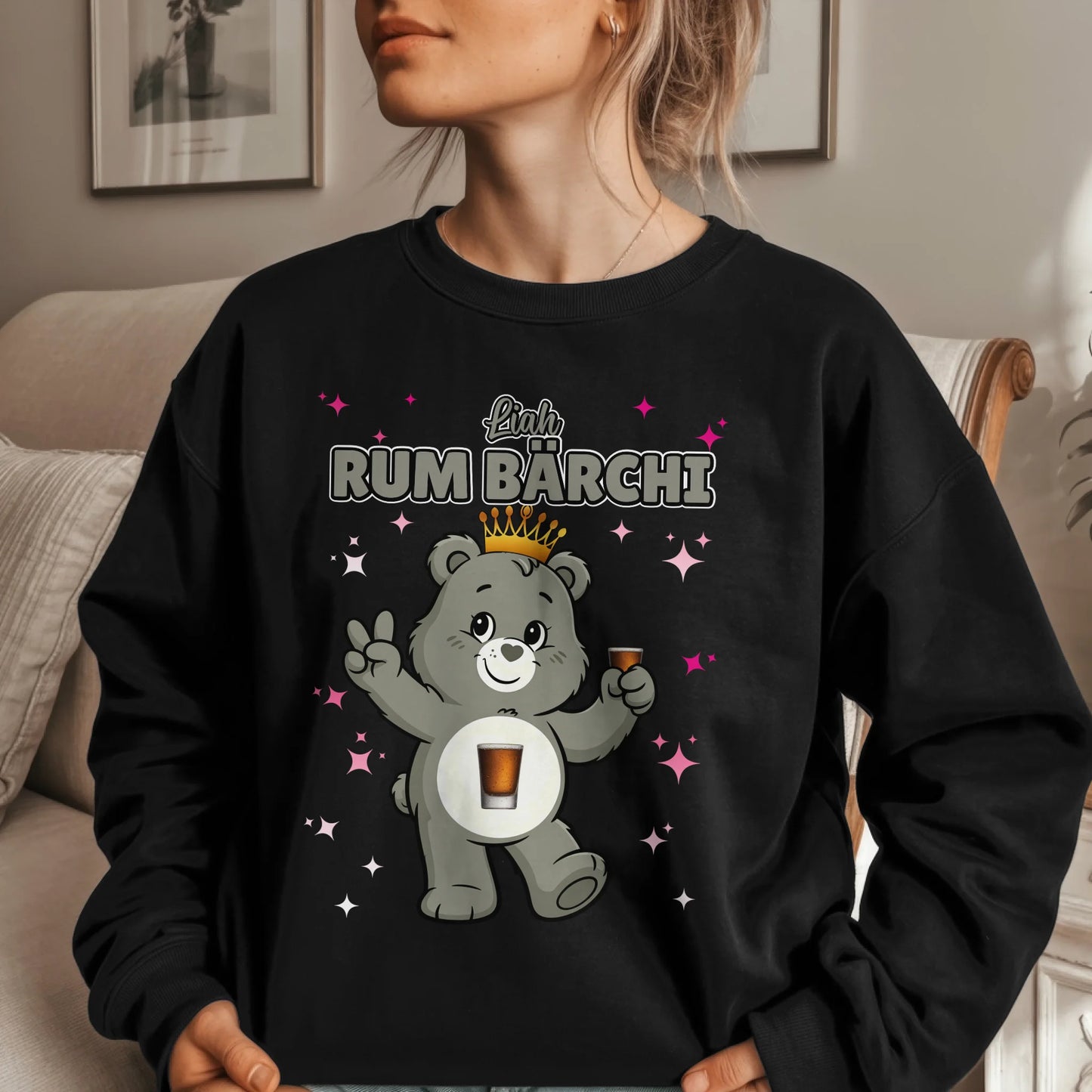 Sweatshirt Sauf Bärchi Rum Bärchi Saufbärchi Lustiger JGA 1
