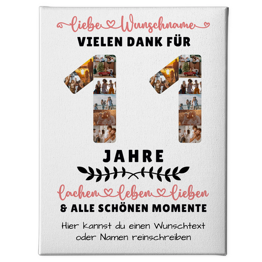 Personalisierte Leinwand 11 Geburtstag Für Sohn Tochter Bruder Neffe Nicht & Schwester 1