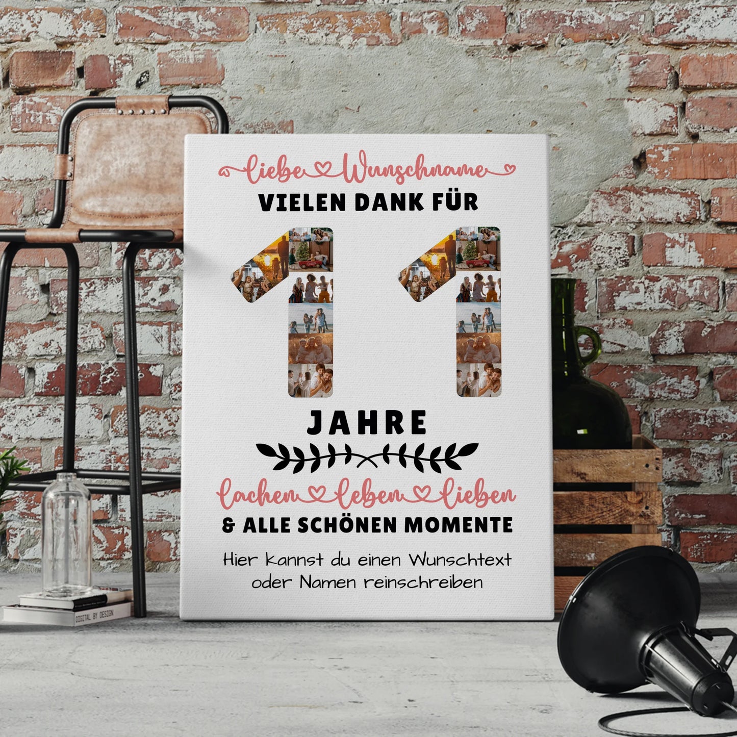 Personalisierte Leinwand 11 Geburtstag Für Sohn Tochter Bruder Neffe Nicht & Schwester 4