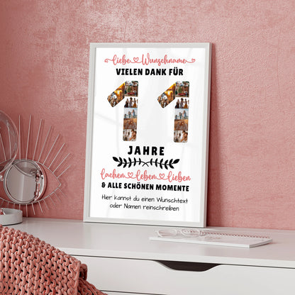 Personalisiertes Poster 11 Geburtstag Für Sohn Tochter Bruder Neffe Nicht & Schwester