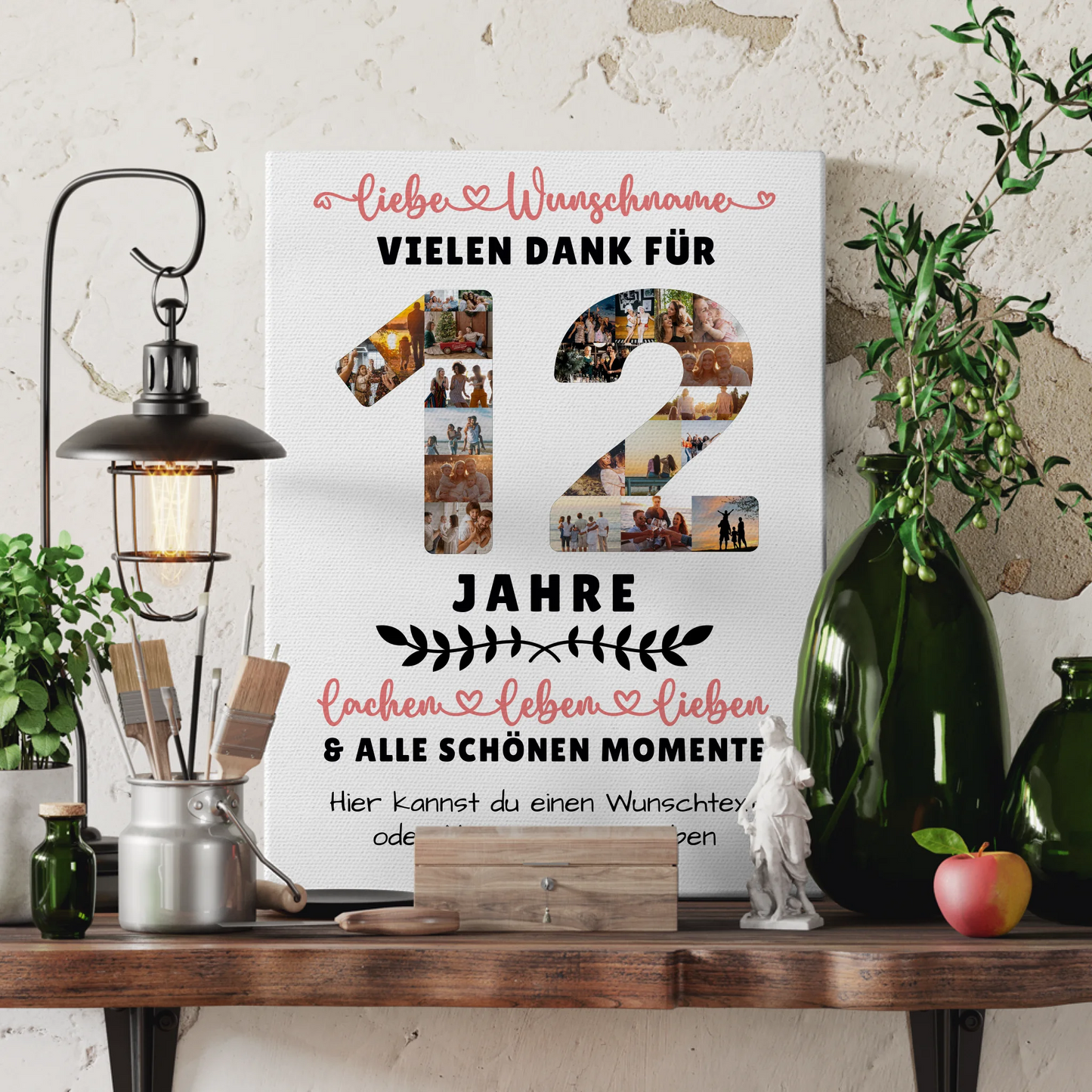 Personalisierte Leinwand 12 Geburtstag Für Tochter Sohn Bruder Neffe Nicht & Schwester 3