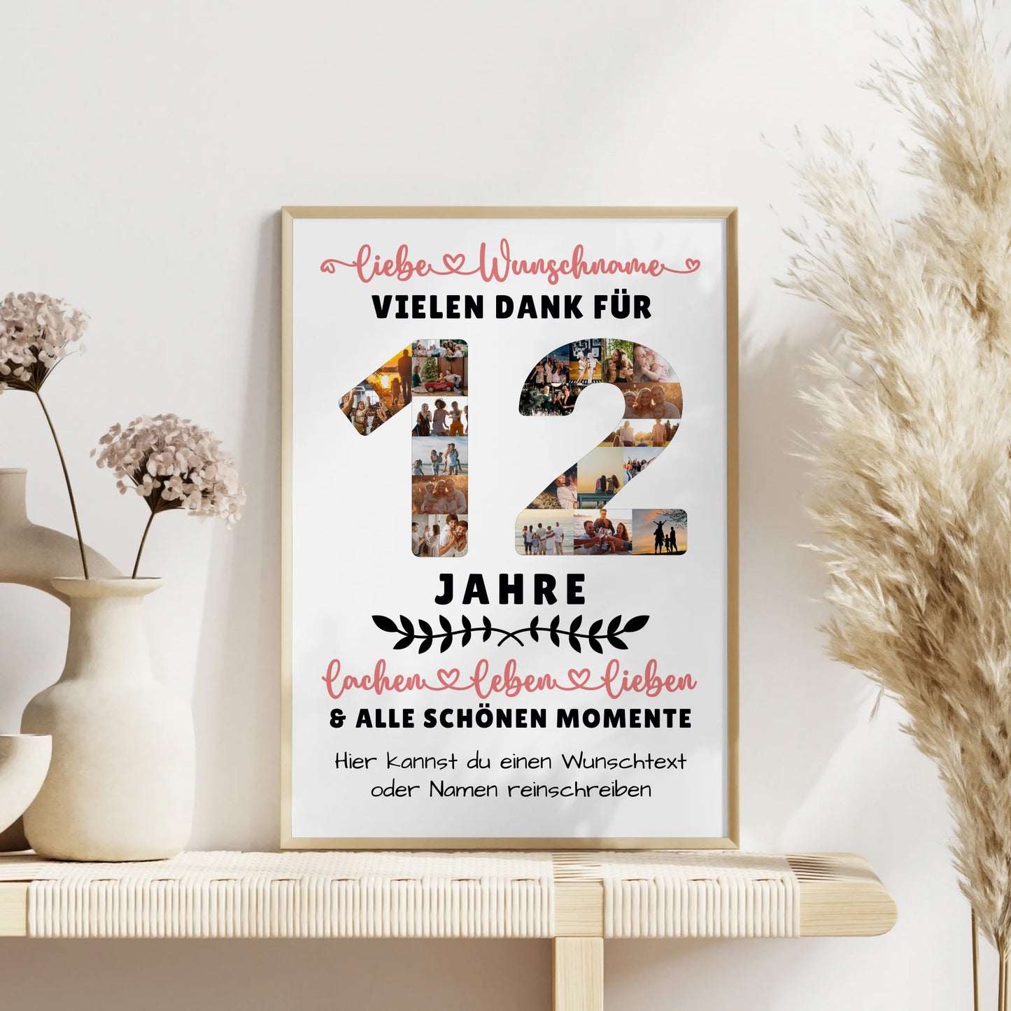 Personalisiertes Poster 12 Geburtstag Für Tochter Sohn Bruder Neffe Nicht & Schwester