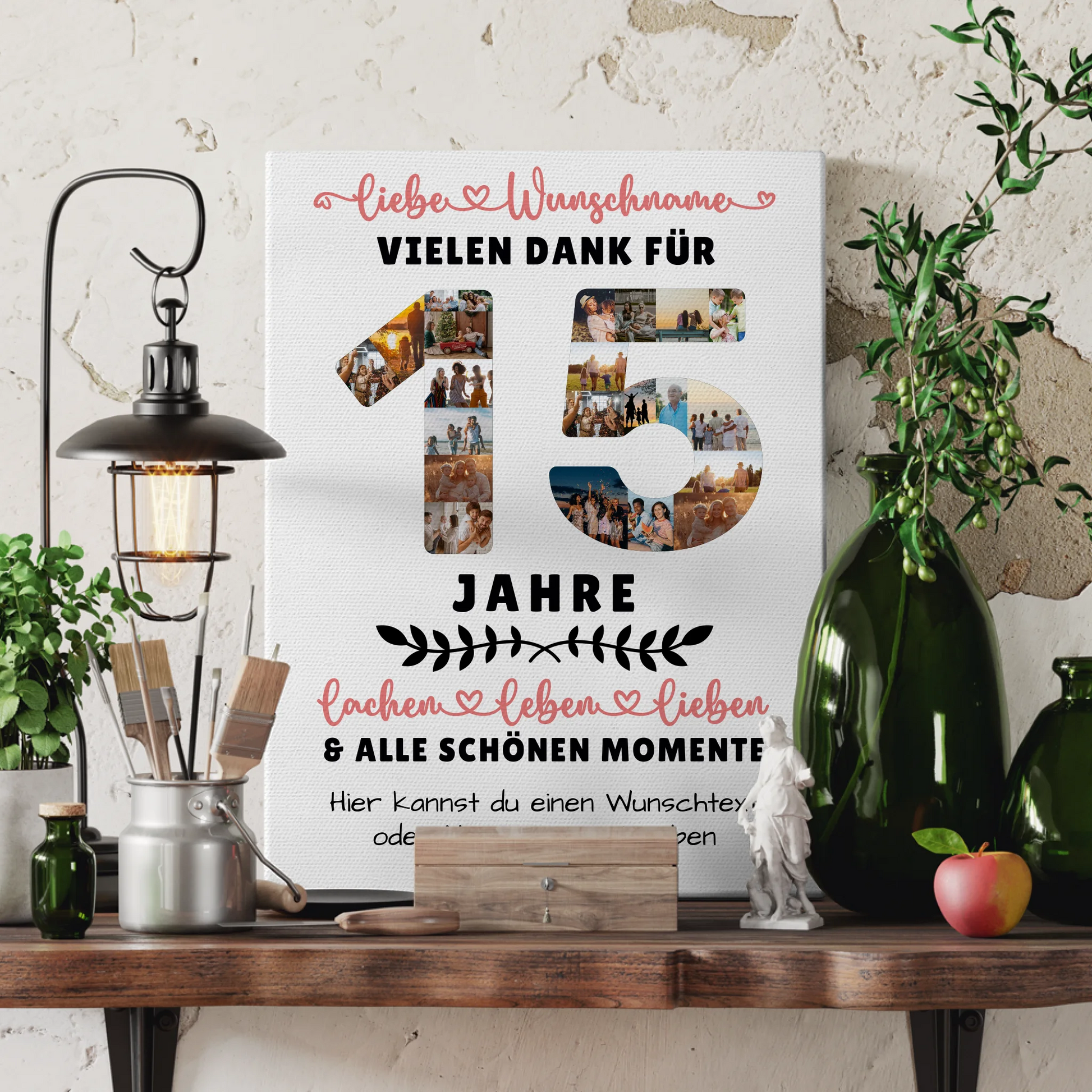 Personalisierte Leinwand 15 Geburtstag Für Sohn Tochter Bruder Schwester Nichte & Neffe 3