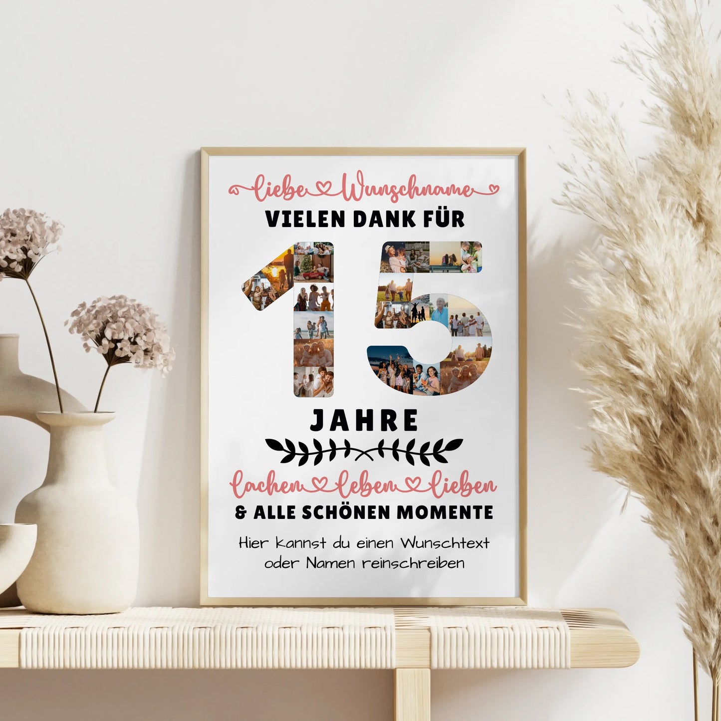 Personalisiertes Poster 15 Geburtstag Für Sohn Tochter Bruder Schwester Nichte & Neffe