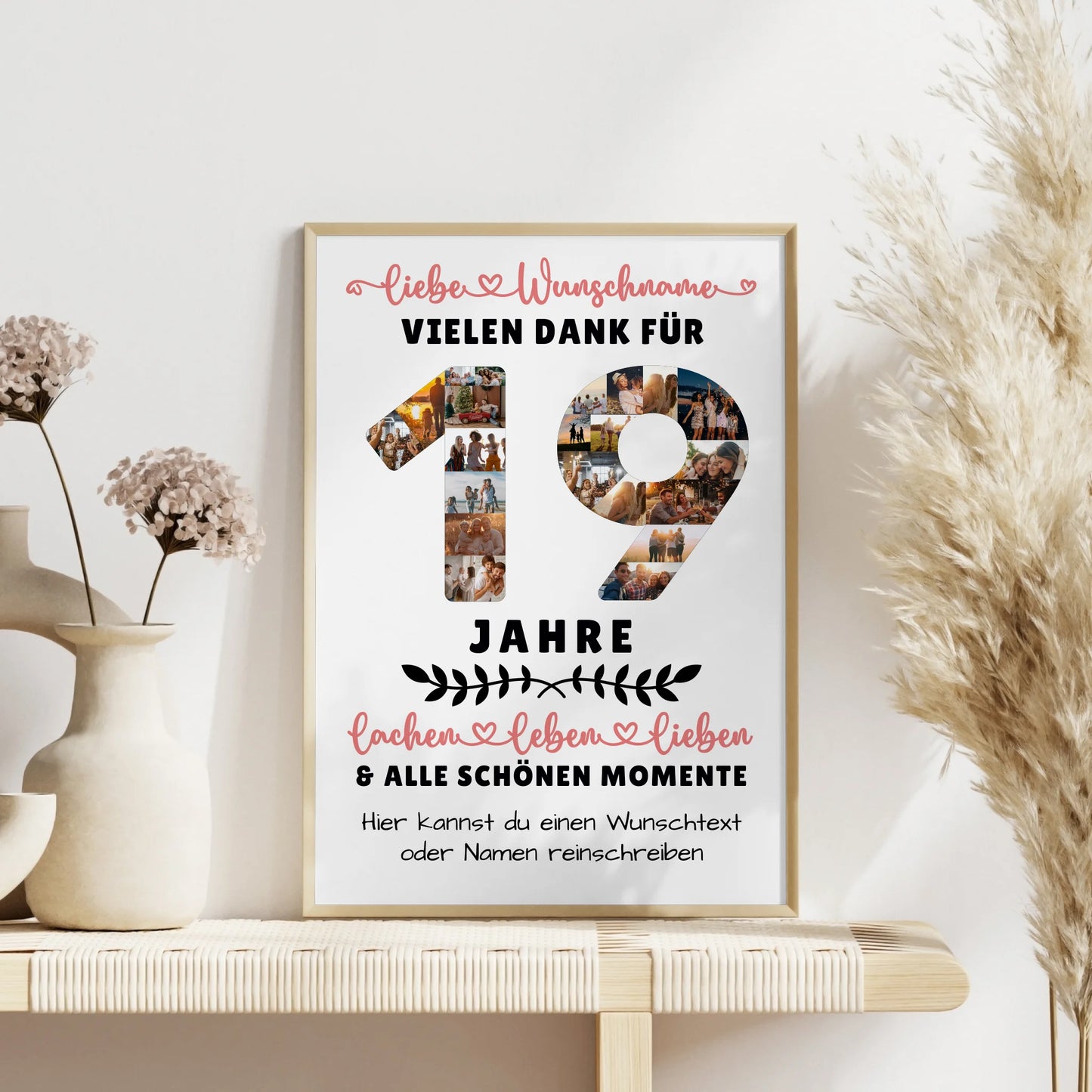 Personalisiertes Poster 19 Geburtstag Für Sohn Tochter Schwester Bruder Neffe & Nichte