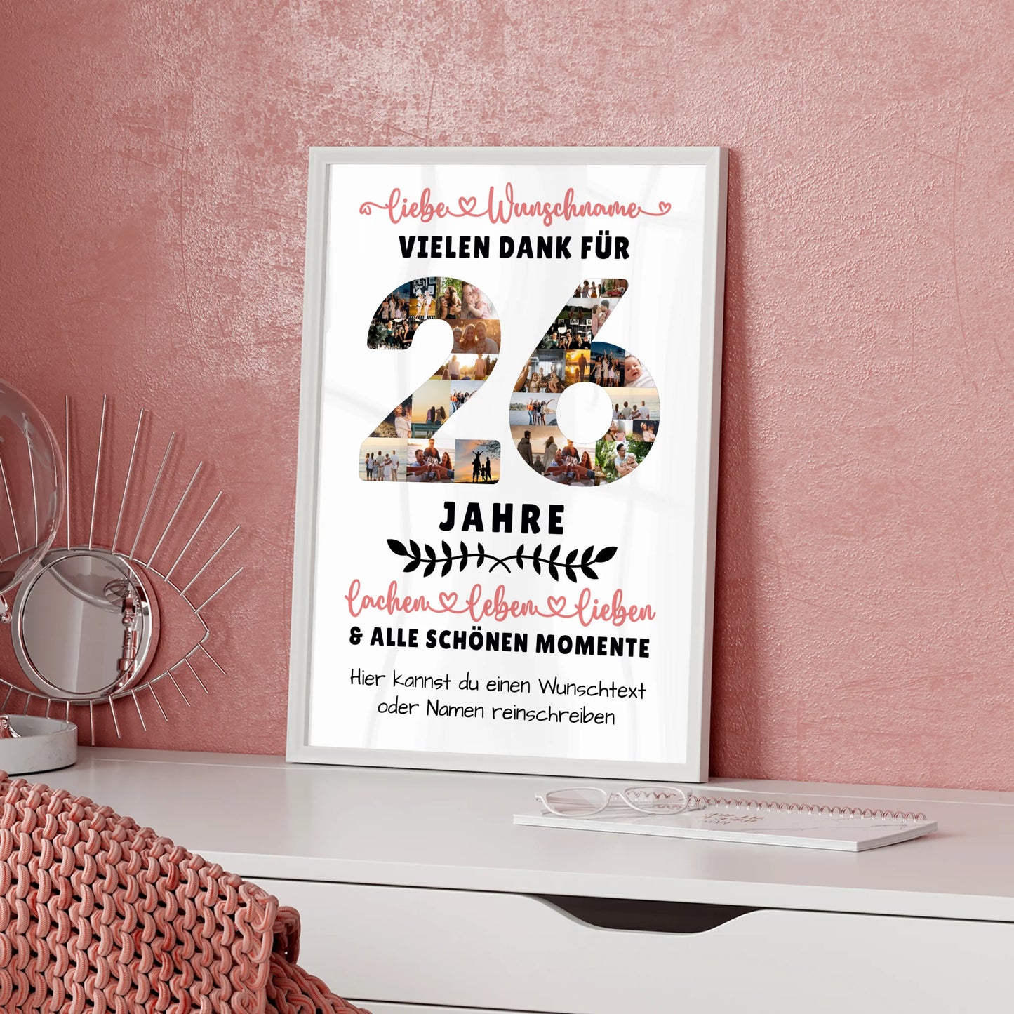 Personalisiertes Poster 26 Geburtstag Für Sohn Tochter Schwester Bruder Nichte & Neffe