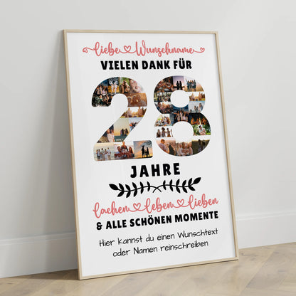 Personalisiertes Poster 28 Geburtstag Für Tochter Sohn Schwester Bruder Nichte & Neffe