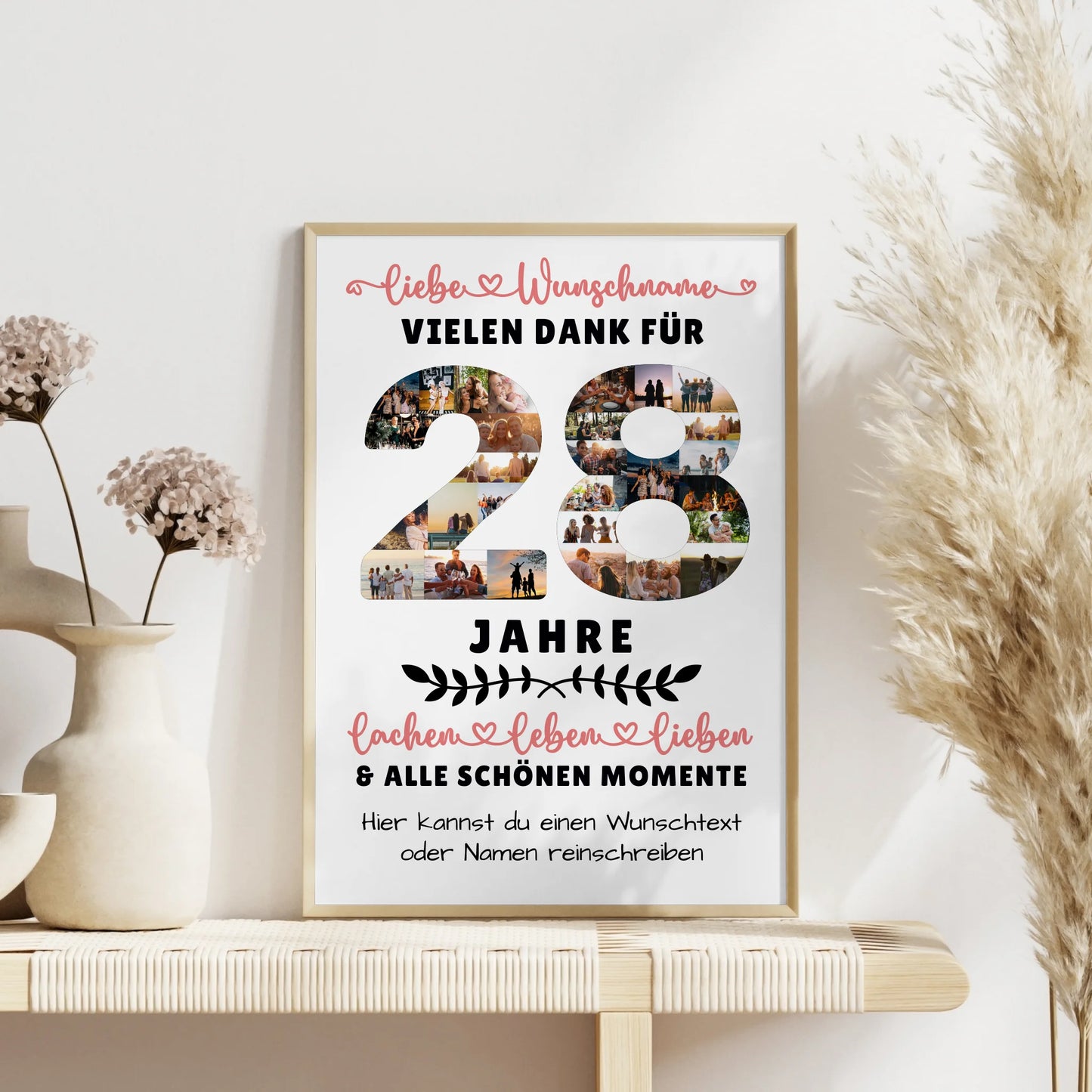 Personalisiertes Poster 28 Geburtstag Für Tochter Sohn Schwester Bruder Nichte & Neffe