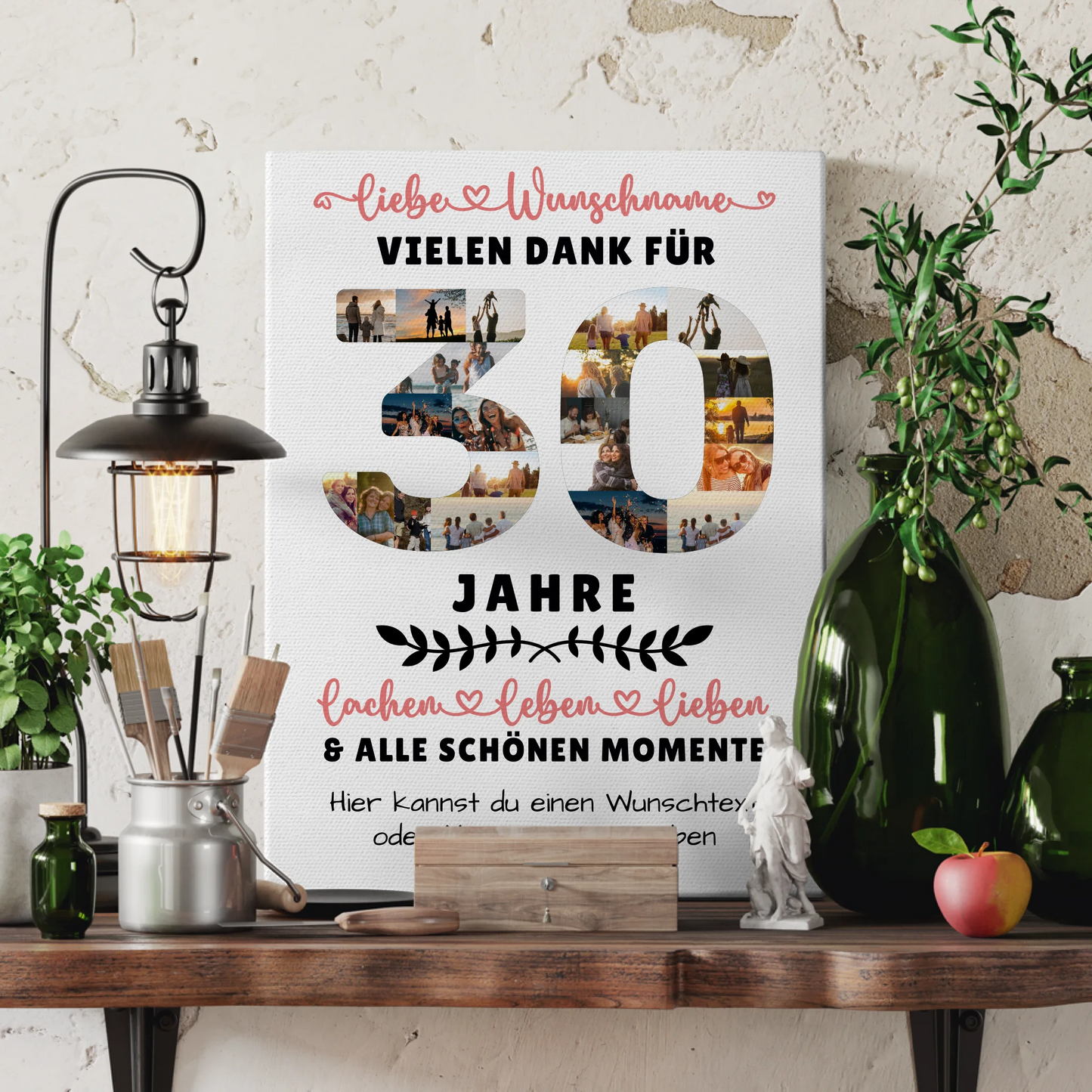 Personalisierte Leinwand 30 Geburtstag Für Tochter Sohn Bruder Neffe Nicht & Schwester 3