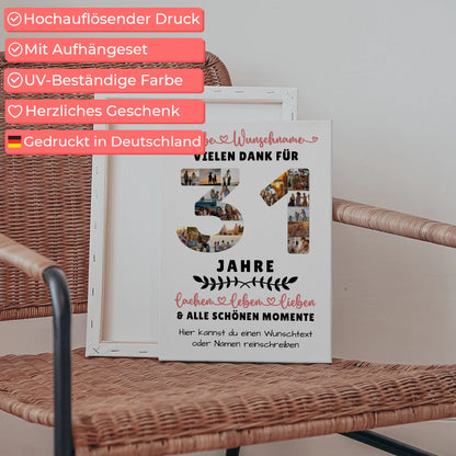 Personalisierte Leinwand 31 Geburtstag Für Sohn Tochter Schwester Bruder Neffe & Nichte 5