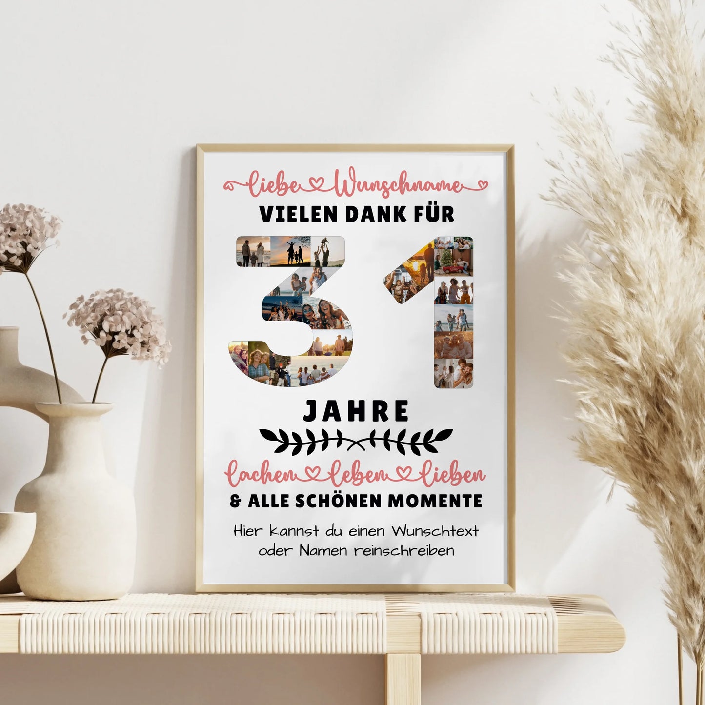 Personalisiertes Poster 31 Geburtstag Für Sohn Tochter Schwester Bruder Neffe & Nichte