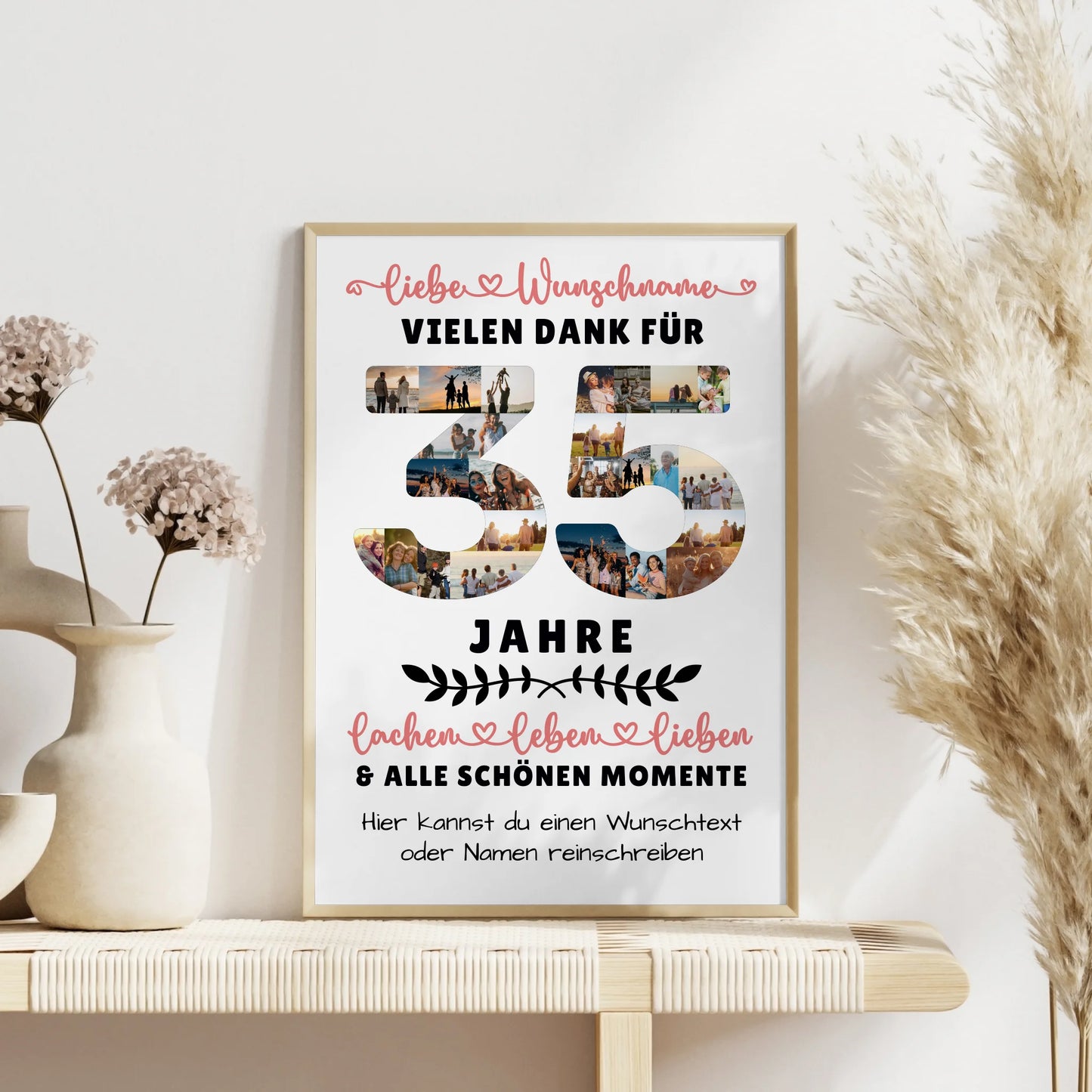 Personalisiertes Poster 35 Geburtstag Für Sohn Tochter Bruder Neffe Nicht & Schwester