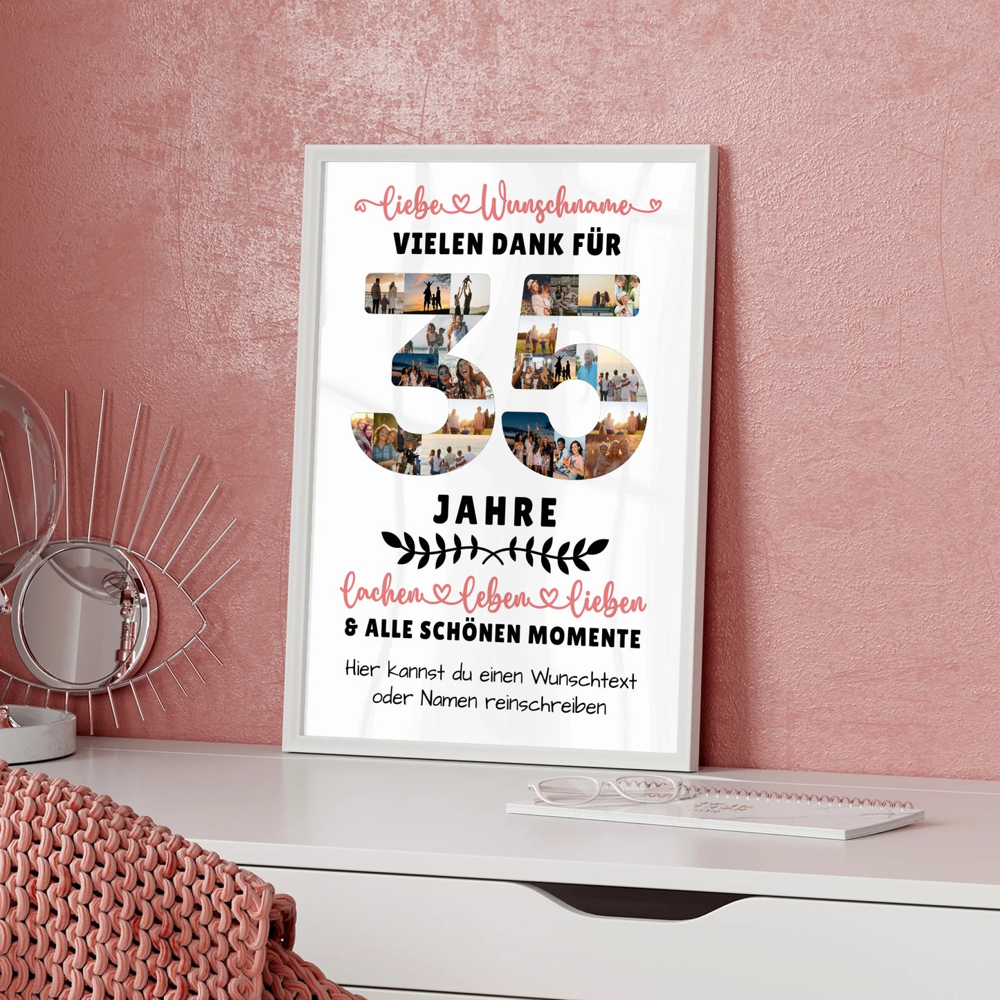 Personalisiertes Poster 35 Geburtstag Für Sohn Tochter Bruder Neffe Nicht & Schwester