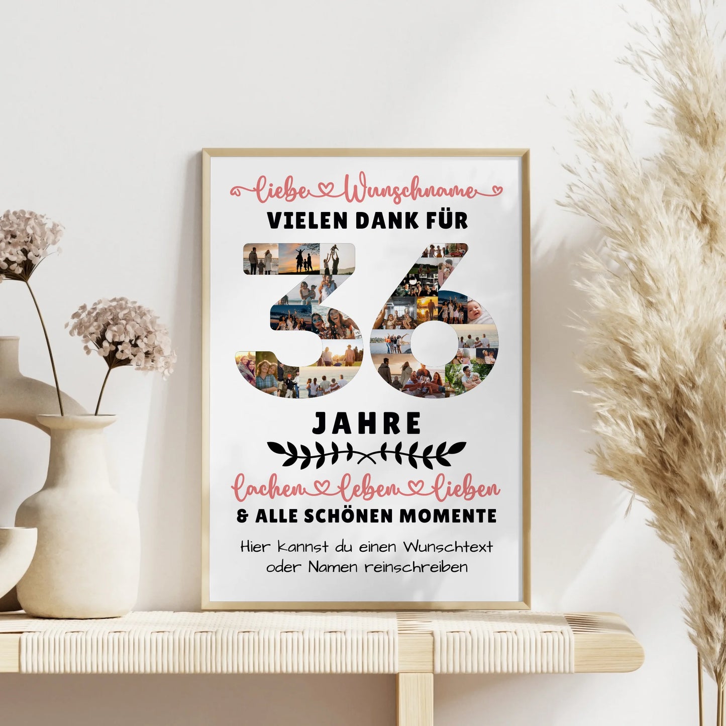 Personalisiertes Poster 36 Geburtstag Für Tochter Sohn Bruder Neffe Nicht & Schwester