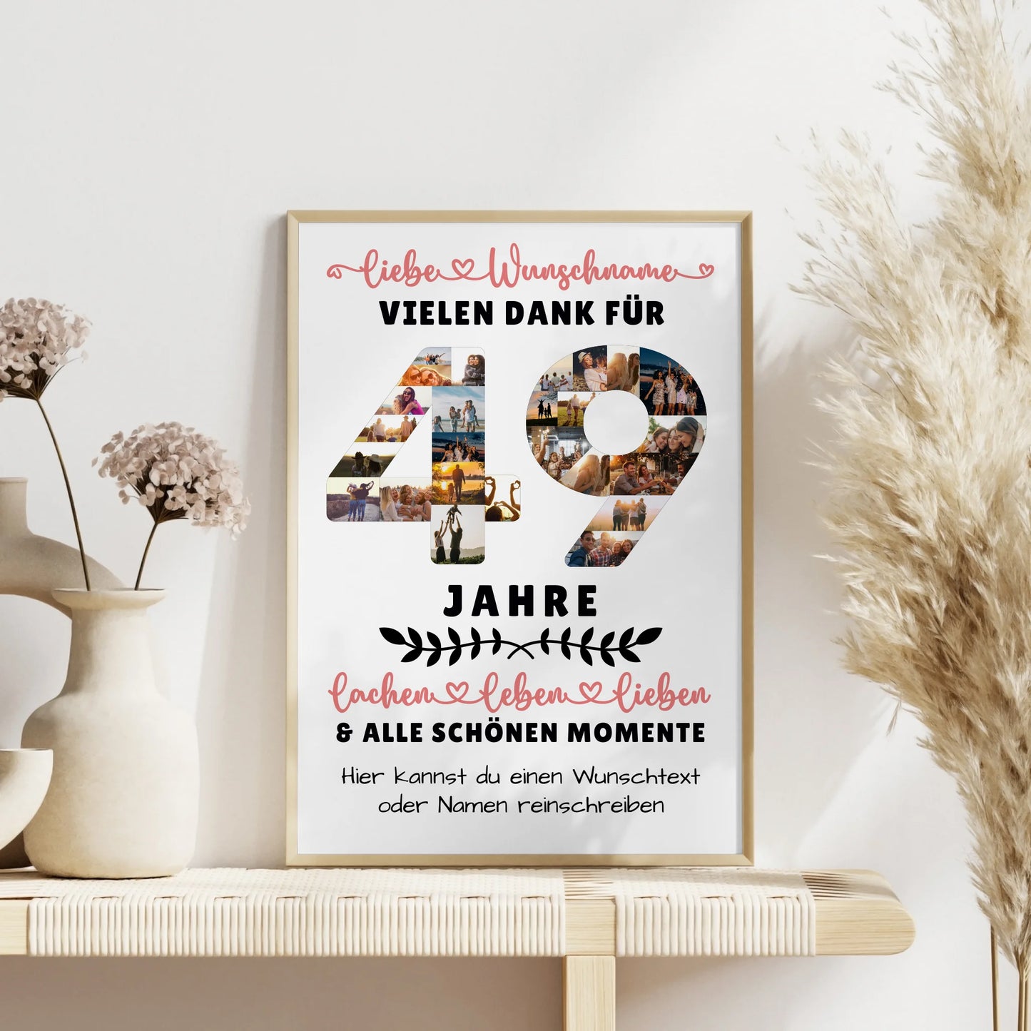 Personalisiertes Poster 49 Geburtstag Für Bruder Schwester Mama & Papa