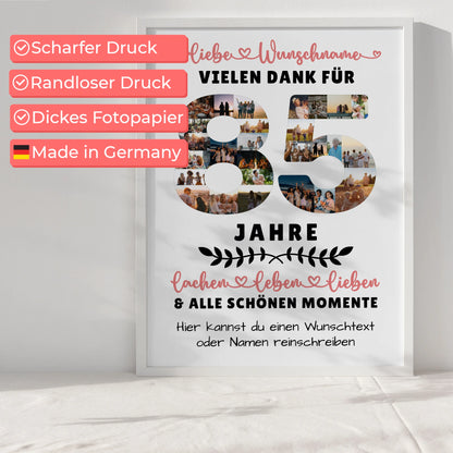 Personalisiertes Poster 85 Geburtstag Für Opa Oma Mama & Papa