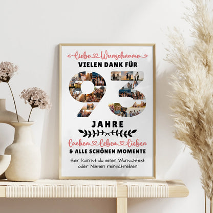 Personalisiertes Poster 93 Geburtstag Für Opa Oma Mama & Papa