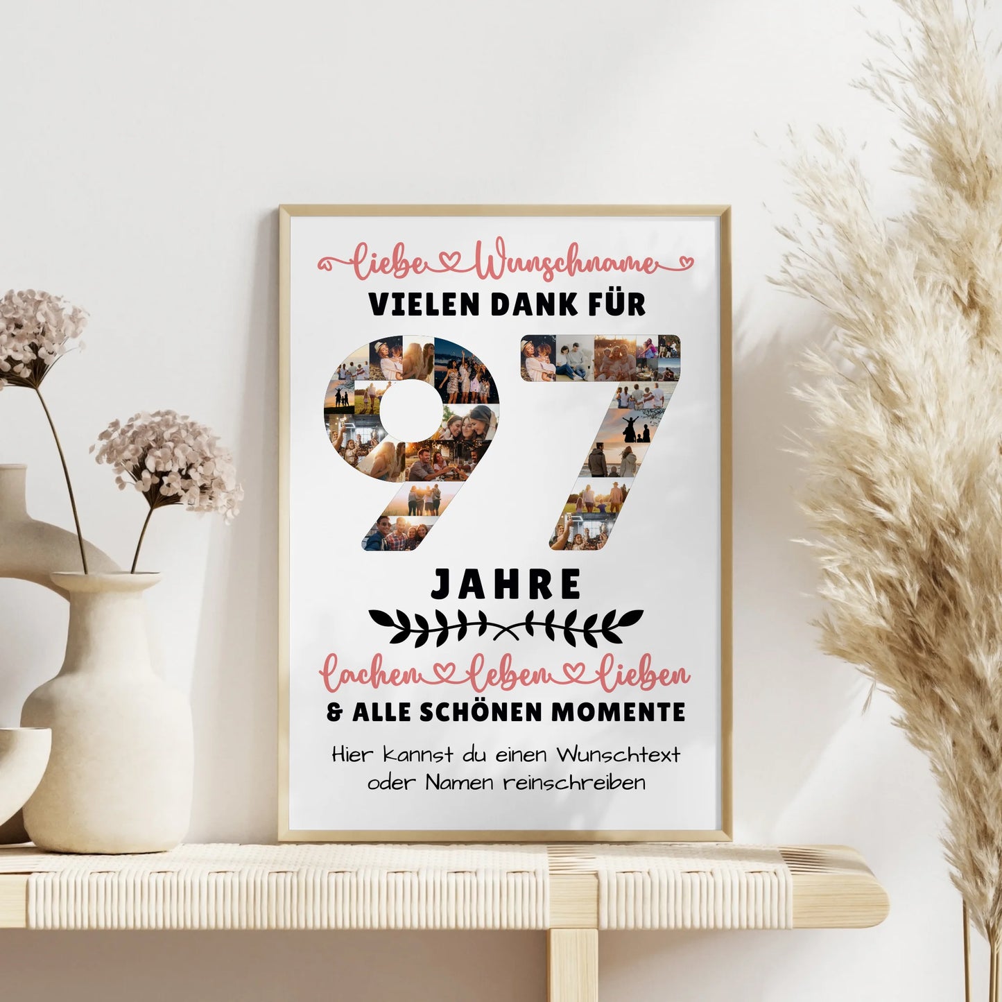 Personalisiertes Poster 97 Geburtstag Für Opa Oma Mama & Papa