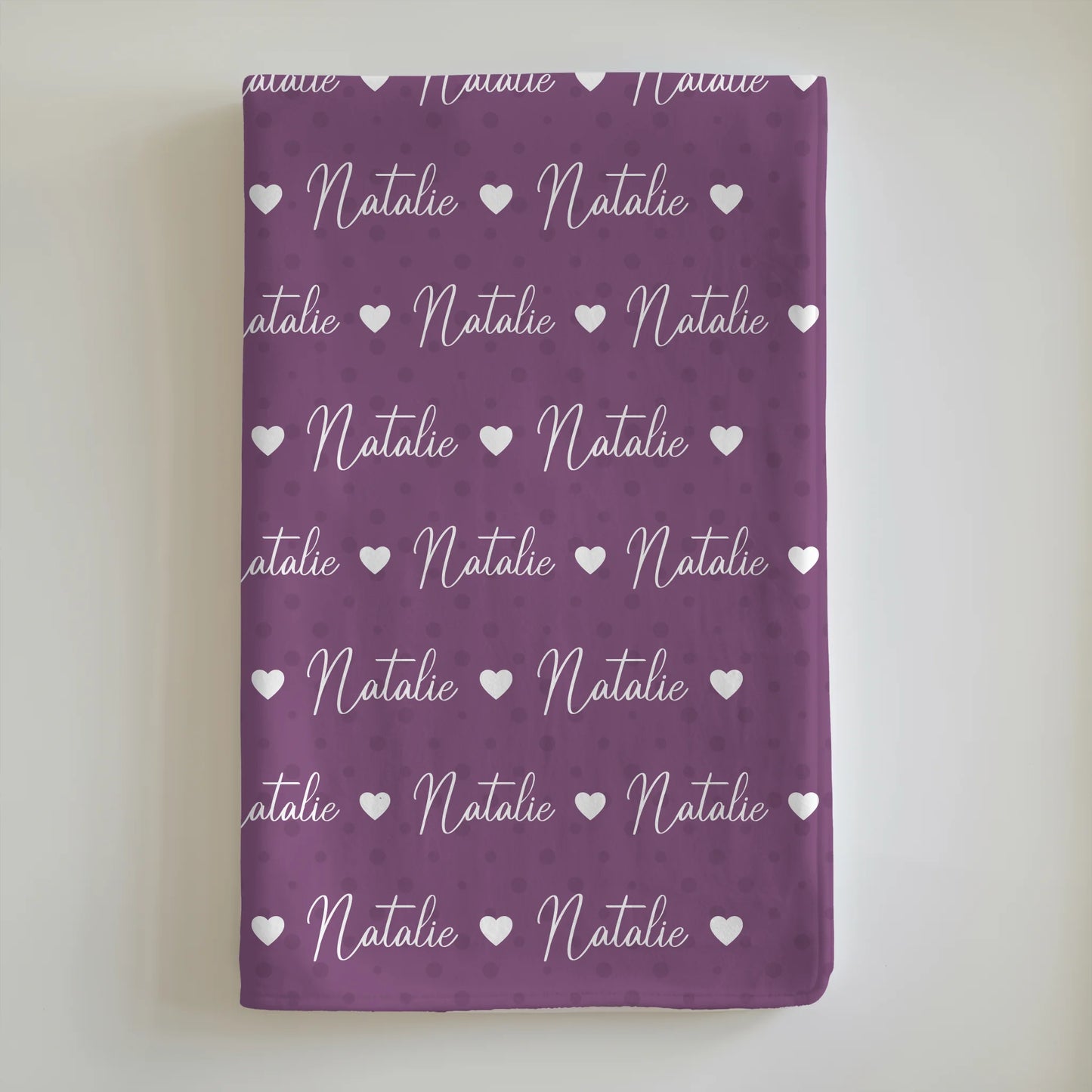 Babydecke Babykuscheldecke Mit Namen Rotlila