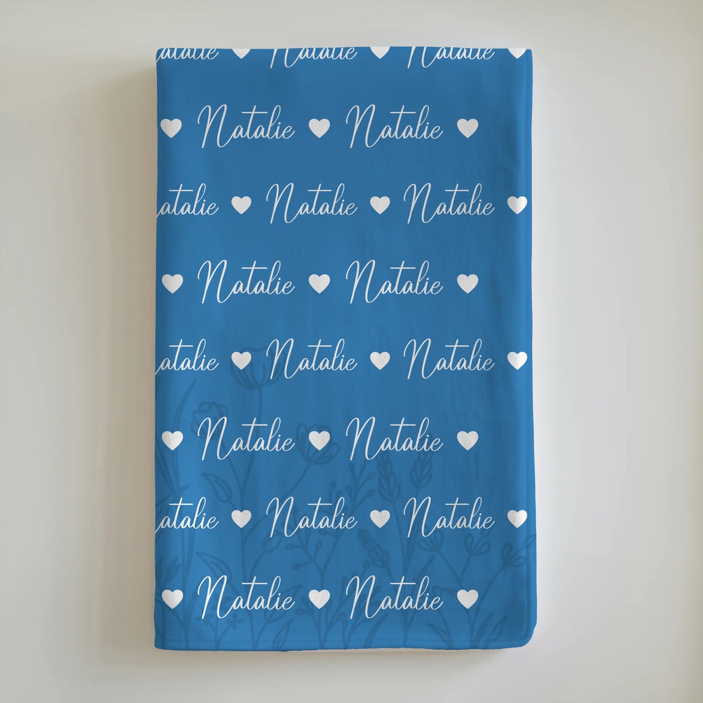 Babydecke Mit Namen Kuscheldecke Lichtblau