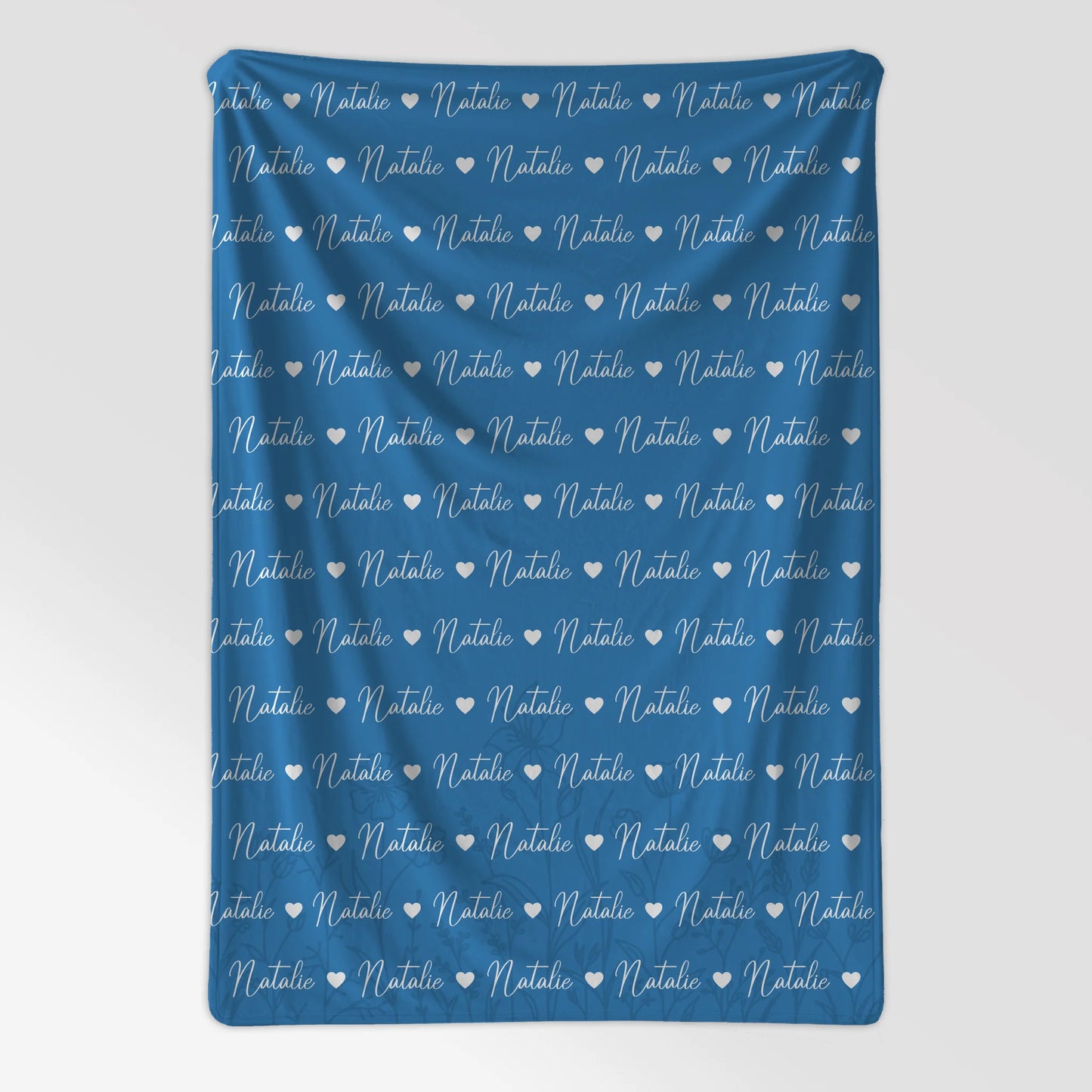 Babydecke Mit Namen Kuscheldecke Lichtblau