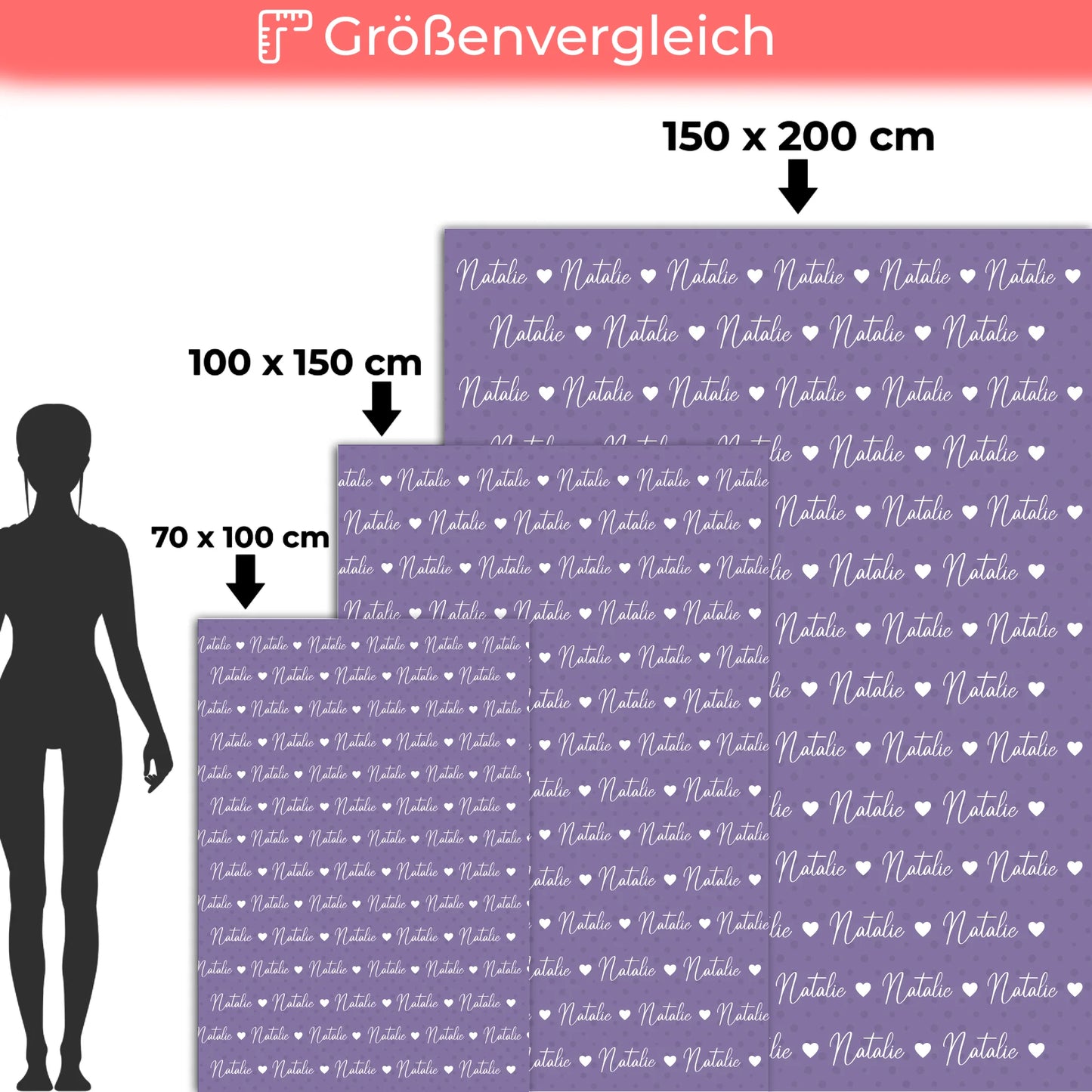 Babydecken Mit Namen Kuscheldecke Perlviolett