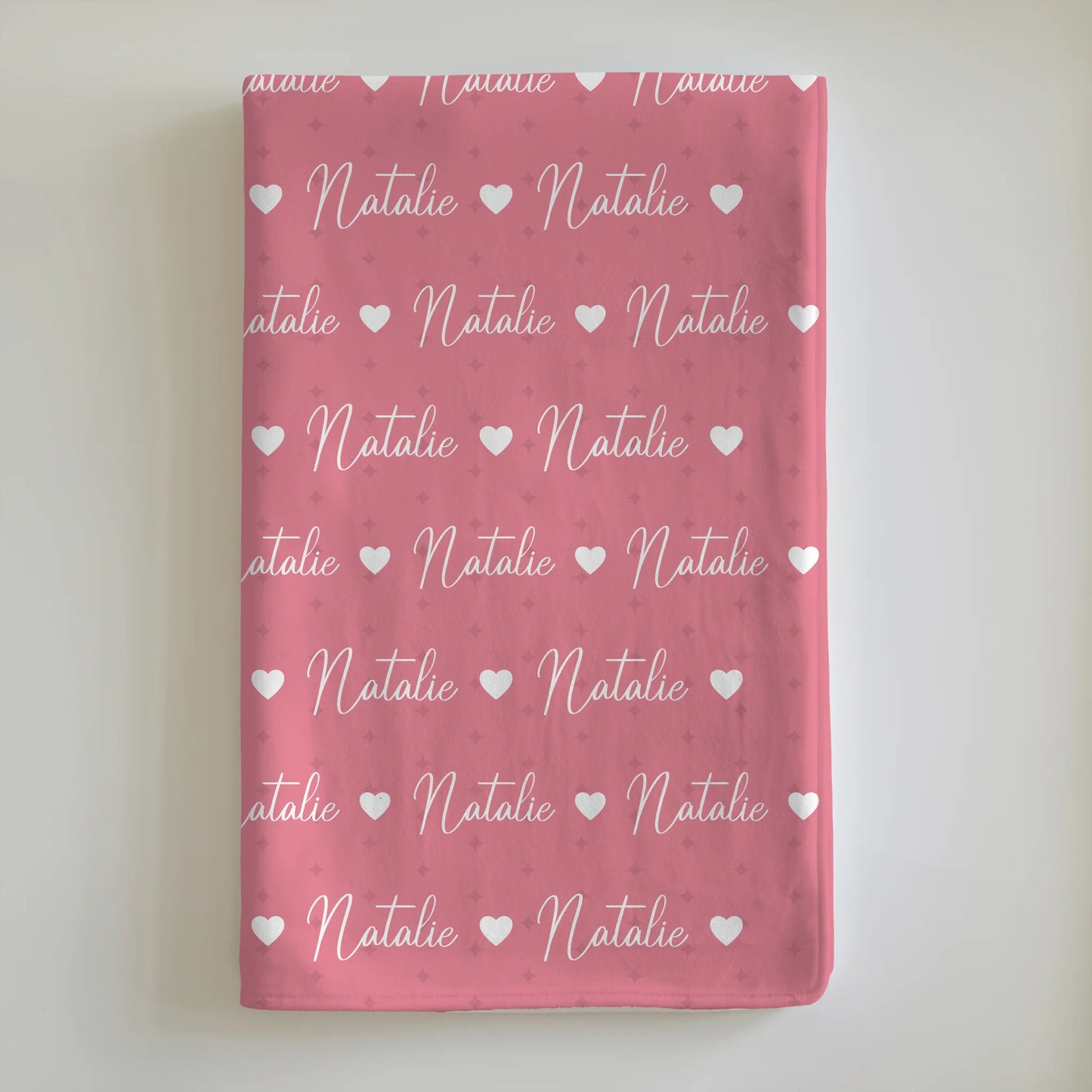 Kuscheldecke Mit Namen Kinderdecke Hellrosa