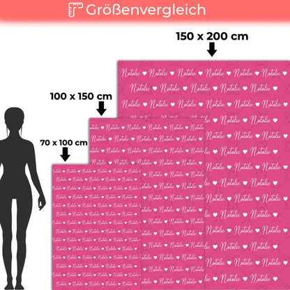 Kinderdecke Personalisiert Kinderdecke Erikaviolett