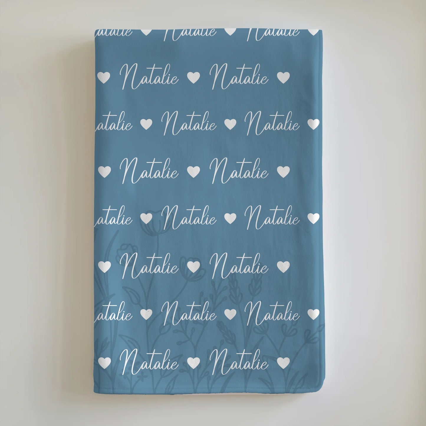 Personalisierte Kinderdecke Kuscheldecke Mit Namen Pastellblau