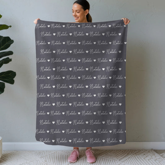 Kinderdecke Mit Namen Kuscheldecke Perlbrombeer