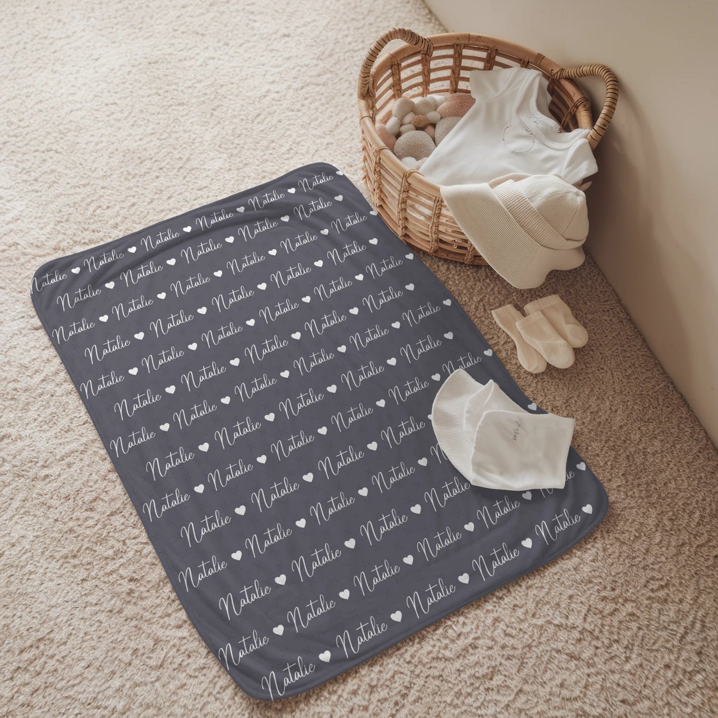 Kinderdecke Mit Namen Kuscheldecke Perlbrombeer