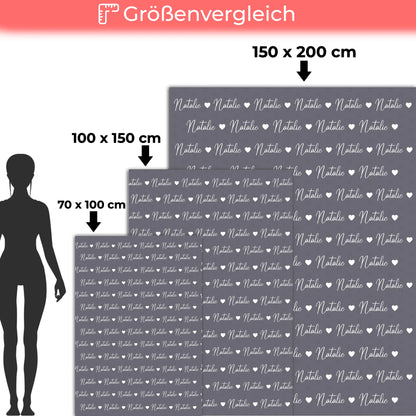 Kinderdecke Mit Namen Kuscheldecke Perlbrombeer
