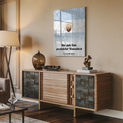 Personalisiertes Acrylglas Bilder für Paare Stadtkarte Foto Argentinien