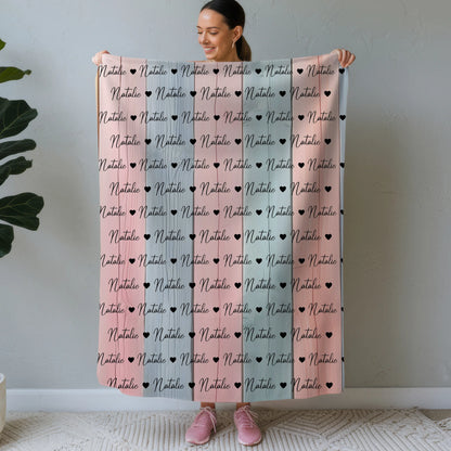 Kinderdecke Mit Namen Kuscheldecke Für Mädchen & Jungen