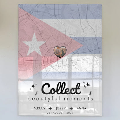 Personalisiertes Acrylglas Bild Freundinnen Stadtkarte Foto Kuba Collect Beautiful Moments