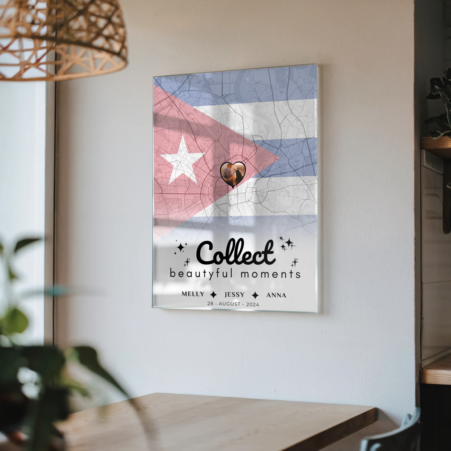 Personalisiertes Acrylglas Bild Freundinnen Stadtkarte Foto Kuba Collect Beautiful Moments