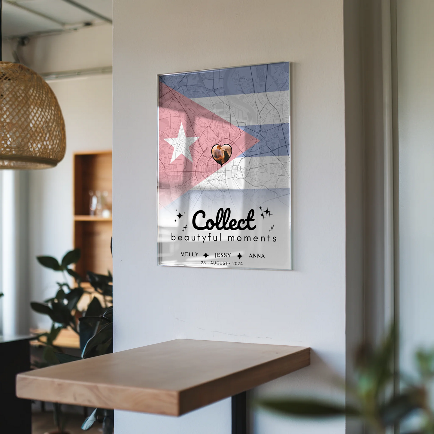 Personalisiertes Acrylglas Bild Freundinnen Stadtkarte Foto Kuba Collect Beautiful Moments