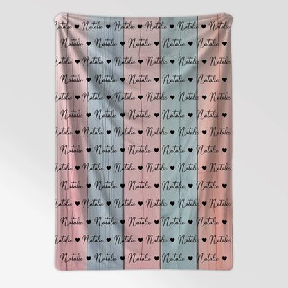 Kinderdecke Mit Namen Kuscheldecke Für Mädchen & Jungen