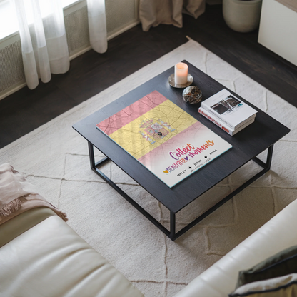 Personalisiertes Acrylglas Bild Schwester Stadtkarte Urlaub Spanien