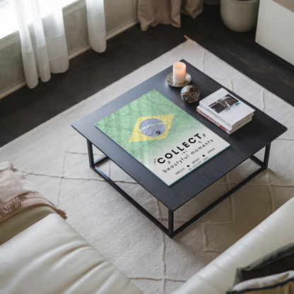 Personalisiertes Acrylglas Bild Schwester Stadtkarte Brasilien Urlaub