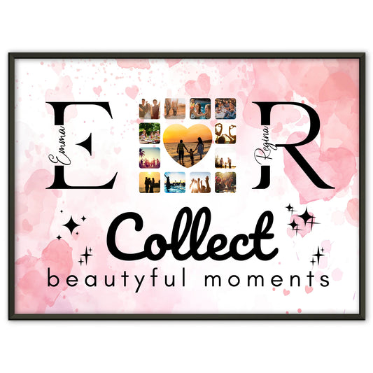 Beste Freundin Poster Gestalten mit Fotos Namen und Initialien Collect Beautyful Moments