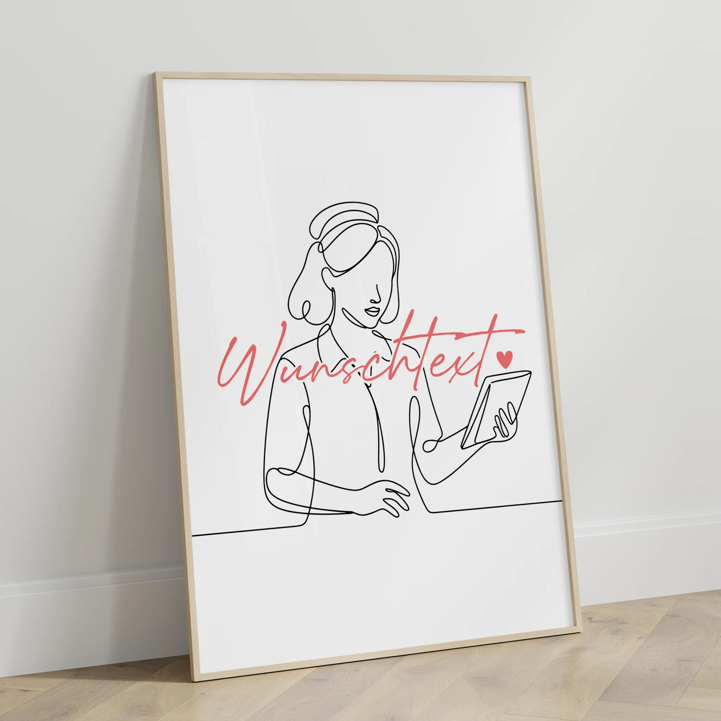 Lineart Poster Bankkaufmann Geschenk Tochter & Schwester für Bankkaufmann Bankkauffrau Bank clerk